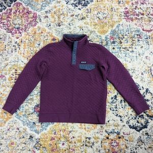Patagonia Organic Cotton Quilt Snap-T Pullover Sweatshirt, Geode Purple, Small
